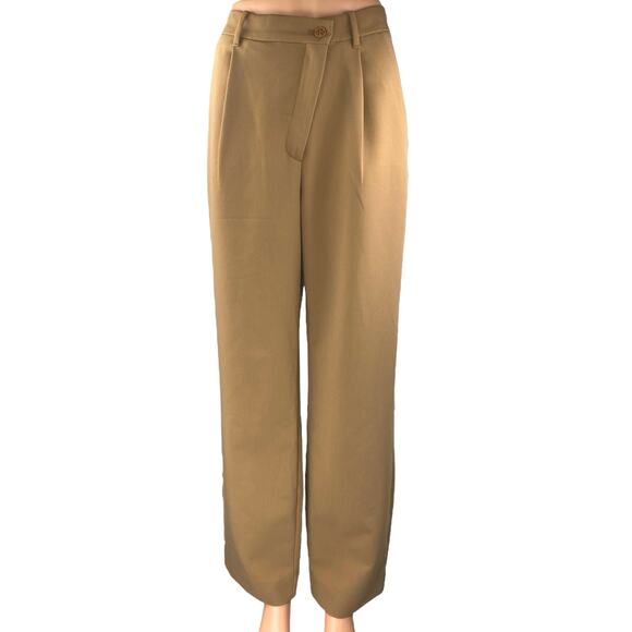 Abercrombie & Fitch Women's Brown High Waist Pleated Wide Leg Trousers Pants 29 - Picture 1 of 5